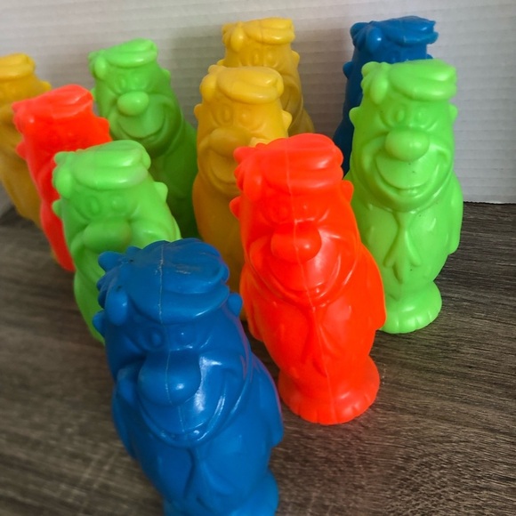 Vtg 1976 Fred Flintstone Bowling Set -Rare - Picture 6 of 13